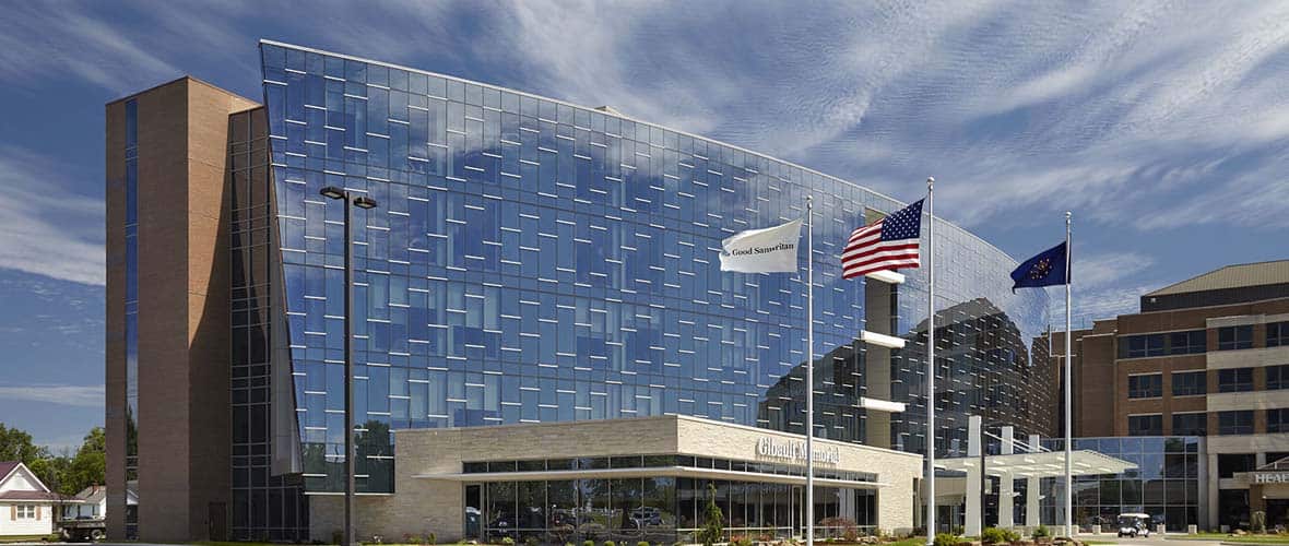 Good Samaritan Hospital - The BEACON Project, a complex hospital addition including a new cardiac center, energy plant, and support services buildings