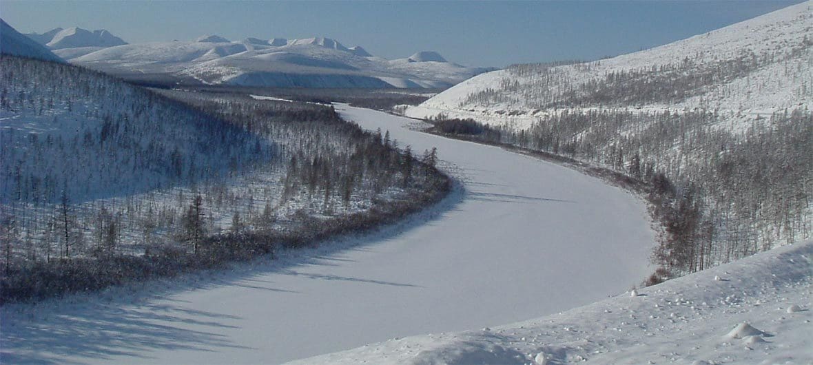 Snow-covered terrain