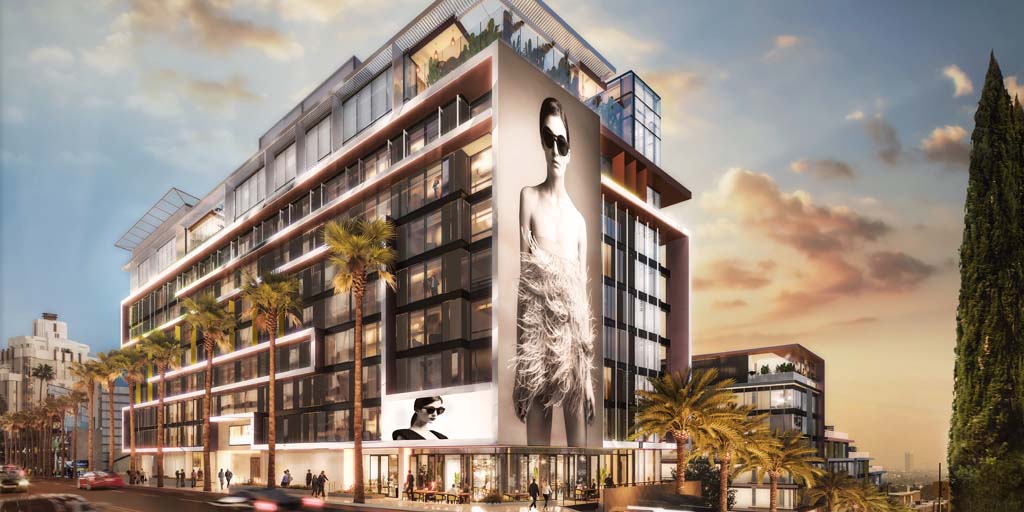 Sunset Time hotel rendering from AECOM Capital