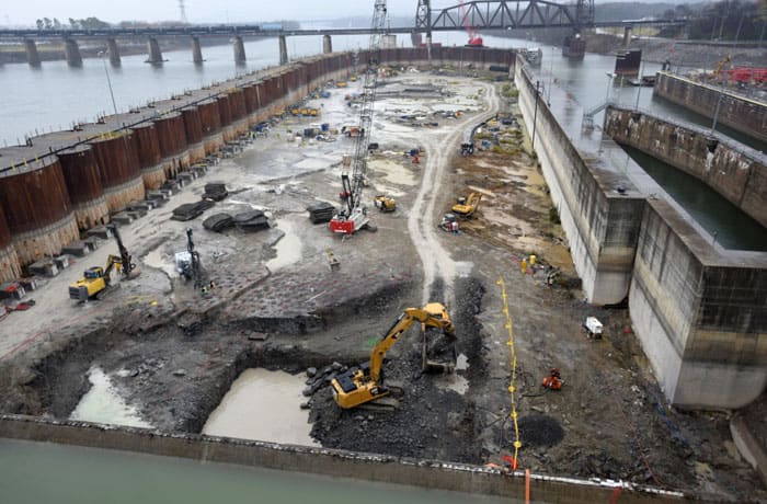 AECOM (legacy Shimmick) is performing this project, the replacement of the existing Tennessee River lock designed by the U.S. Army Corps of Engineers.