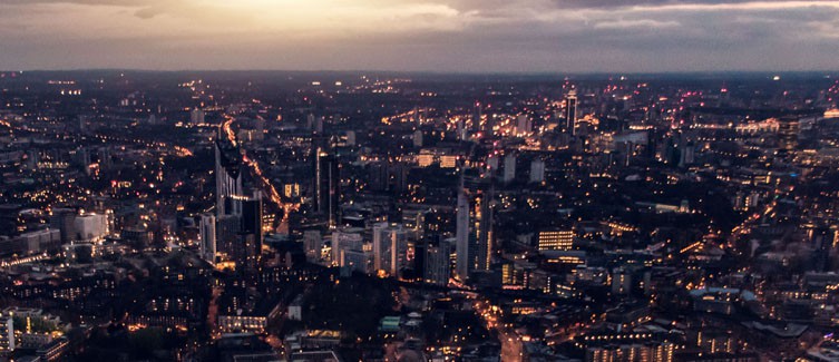 London Skyline Night Indonesia