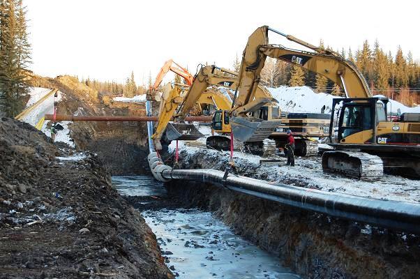 Pipeline Installation near Bonnyville, Alberta