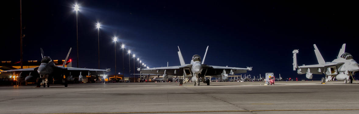 AECOM improved runway lighting at Nellis Air Force Base, Nevada