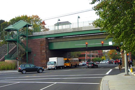 Arch Street Bridge and Greenwich Train Station