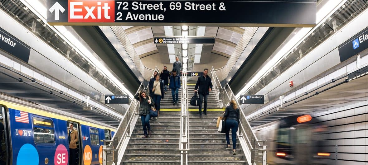 New York City Subway underground platform