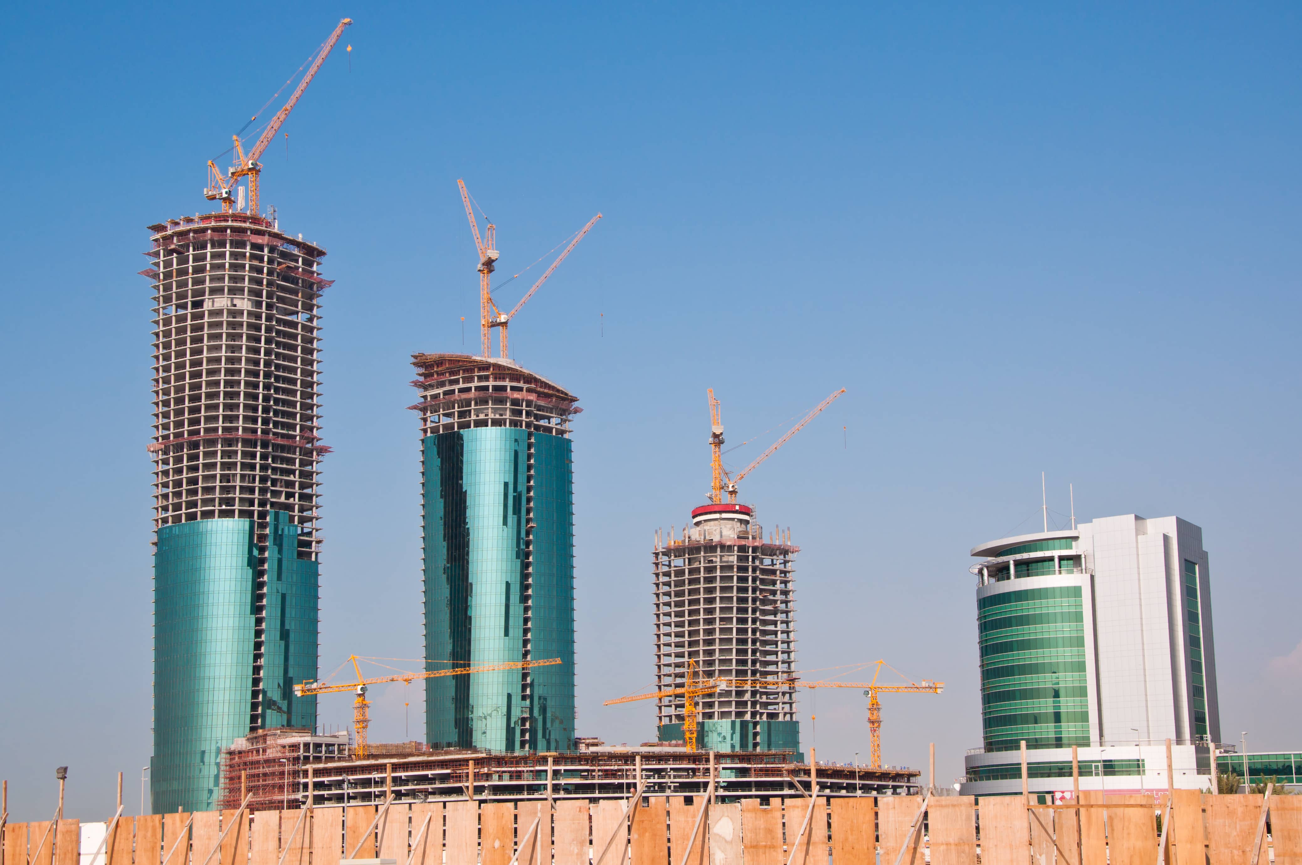 Buildings under construction in Bahrain. Without Limits