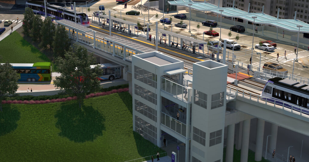 Program management case study. A CGI of the one of the planned Maryland Line stations