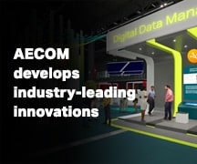 Button that says "AECOM develops industry-leading innovaitons"