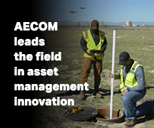 Button that says "AECOM develops industry-leading innovaitons"